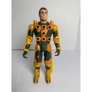 Vintage 1986 Kenner Centurions Max Ray Action Figure Green Orange 7.5 Inch